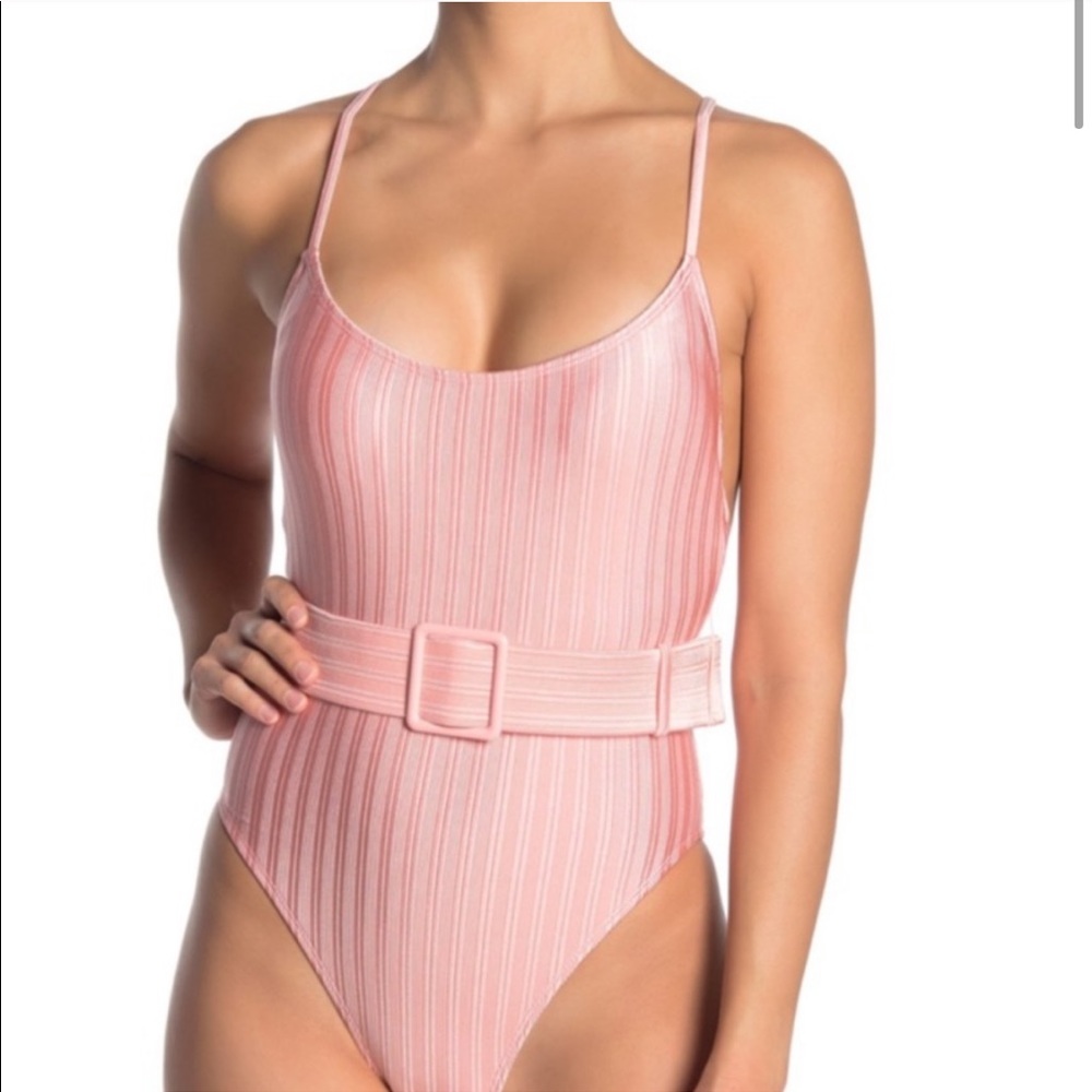 Bikini Lab Luster Ribbed One Piece